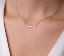 Load image into Gallery viewer, Custom Size Dainty 0.7 inch Name Necklace