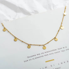 Load image into Gallery viewer, Custom Gold Plated Mini Coin Necklace