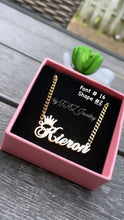 Load image into Gallery viewer, Custom Handcrafted Name Necklace ♡♡♡♡♡