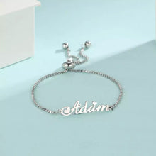 Load image into Gallery viewer, Personalized Name Bracelet- Adjustable Chain