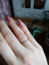 Load image into Gallery viewer, 925 Sterling Silver CZ Thin V-Band Layer Ring