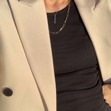 Load image into Gallery viewer, Gold Paper Clip Chain