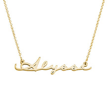 Load image into Gallery viewer, 18K Signature Style Personalized Name Necklace