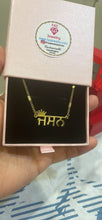 Load image into Gallery viewer, Crown Name Necklace in Any Language