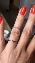 Load image into Gallery viewer, 925 Sterling Silver CZ Thin V-Band Layer Ring