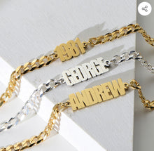 Load image into Gallery viewer, Mens Cuban Custom Name Bracelet
