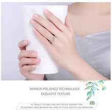 Load image into Gallery viewer, 925 Sterling Silver CZ Thin V-Band Layer Ring