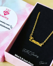 Load image into Gallery viewer, Custom Size Dainty 0.7 inch Name Necklace