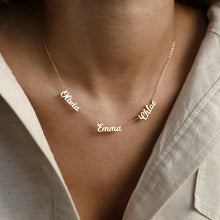 Cargar imagen en el visor de la galería, 18K Custom Multiname Necklace