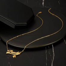 Load image into Gallery viewer, 18K Custom Butterfly Name Necklace