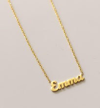 Load image into Gallery viewer, Custom Size Dainty 0.7 inch Name Necklace