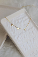 Load image into Gallery viewer, 18K Custom Initial Heart Necklace