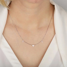 Load image into Gallery viewer, 18K Custom Initial Heart Necklace