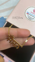 Load image into Gallery viewer, Crown Name Necklace in Any Language