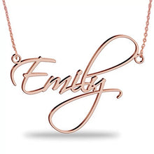 Charger l'image dans la galerie, 18K Custom Name Necklace Scriptina Font