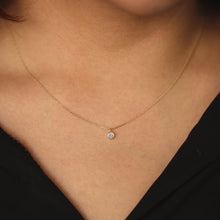 Load image into Gallery viewer, Solid 316l Stainless Steel Plated Round Solid Circle Star Heart CZ Minimalist Pendant 18K Gold Plated Rolo chain Choker Layer Necklace
