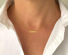 Load image into Gallery viewer, Custom Size Dainty 0.7 inch Name Necklace