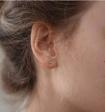 Load image into Gallery viewer, Tri-Ball Internally Threaded Labret Earrings