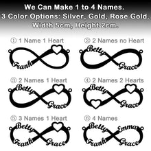 Load image into Gallery viewer, 18K Gold Custom Infinity Name Necklace