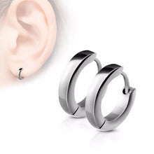 Load image into Gallery viewer, 18K Gold Plated Stainless Steel Hoop Earrings 12mm