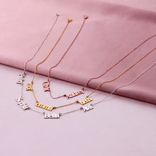 Cargar imagen en el visor de la galería, 18K Custom Multiname Necklace
