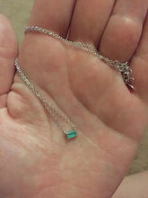 Load image into Gallery viewer, 18K Real Gold Vermeil Rectangular Charm Necklace