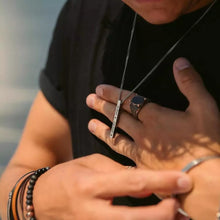 Load image into Gallery viewer, Custom Engraved Bar Necklace (4cm)