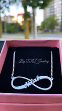 Load image into Gallery viewer, 18K Gold Custom Infinity Name Necklace