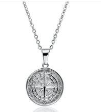 Load image into Gallery viewer, 18K Gold Compass Pendant