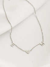 Load image into Gallery viewer, 18K Custom Initial Heart Necklace