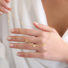 Load image into Gallery viewer, 18K Custom Initial Heart Necklace