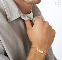 Load image into Gallery viewer, Mens Cuban Custom Name Bracelet