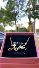 Load image into Gallery viewer, Custom Handcrafted Name Necklace ♡♡♡♡♡