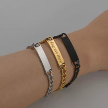 Load image into Gallery viewer, Custom Mens Classic Thick Chain Bracelet