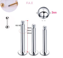 Charger l'image dans la galerie, 316L Surgical Steel Ball Stud Earrings Hypoallergenic
