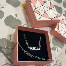 Load image into Gallery viewer, 18K Custom Dainty Capital Name Necklace