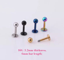 Charger l'image dans la galerie, 316L Surgical Steel Ball Stud Earrings Hypoallergenic