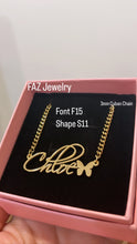Load image into Gallery viewer, Custom Handcrafted Name Necklace ♡♡♡♡♡