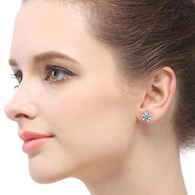 Load image into Gallery viewer, 18K Gold Vermeil FAZ Diamond Bridal Stud Earrings