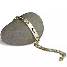 Load image into Gallery viewer, Custom Mens Classic Thick Chain Bracelet
