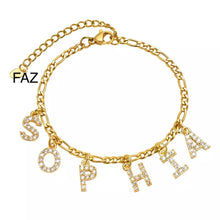 Cargar imagen en el visor de la galería, CZ Diamond Name Bracelet