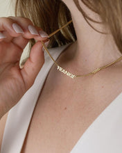 Load image into Gallery viewer, 18K Custom Dainty Capital Name Necklace