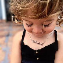 Load image into Gallery viewer, Custom Handcrafted Name Necklace ♡♡♡♡♡