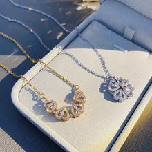 Load image into Gallery viewer, Clover 4 Heart Magnet Charm Necklace