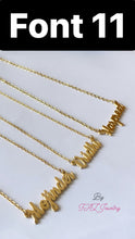 Load image into Gallery viewer, Custom Handcrafted Name Necklace ♡♡♡♡♡