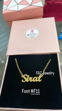 Load image into Gallery viewer, Custom Handcrafted Name Necklace ♡♡♡♡♡