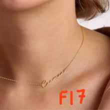 Load image into Gallery viewer, Custom Handcrafted Name Necklace ♡♡♡♡♡