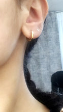 Load image into Gallery viewer, 18K Gold Plated Stainless Steel Hoop Earrings 12mm