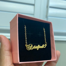 Load image into Gallery viewer, Custom Double Heart Name Necklace