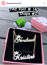 Load image into Gallery viewer, 18K Custom Name Necklace